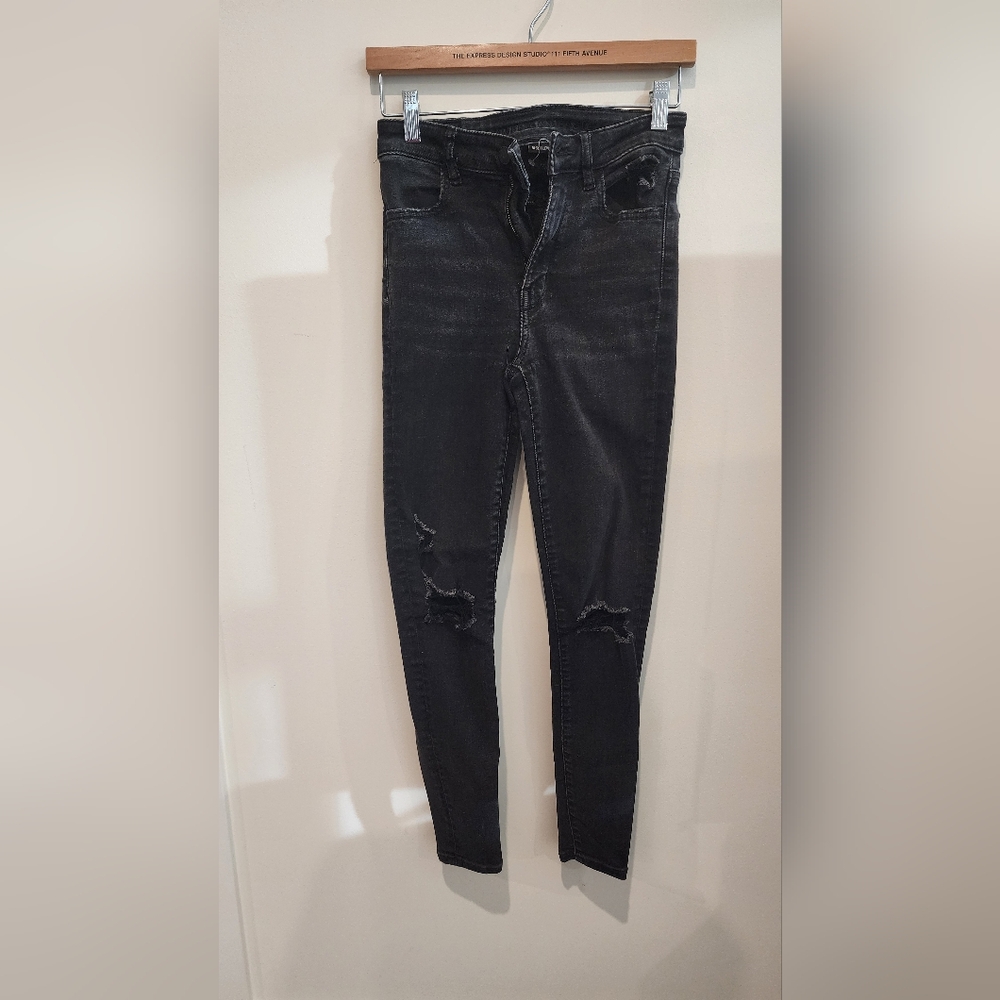 American Eagle Next Level High Rise Jeggings Sz 2 Regular